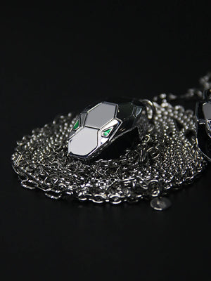 Punk Snake Head Pendant Necklace Charm - Birthday Gift