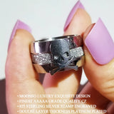 Punk Skeleton Silver Ring Men Gift Jewelry R5530