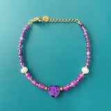 Purple Spinel Handwork Bracelet for Women Gift