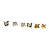 925 Silver Opal Fire Stud Earrings - Women Wedding Jewelry