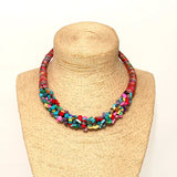 Boho Resin Choker Necklace for Women Punk Ethnic Statement Jewelry