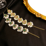 Retro Zircon Bracelet Plated Charm Pink Crystal Flowers Jewelry