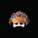 Retro Mask Brooch for Clothing Pin