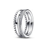 925 Silver Star Moon Zircon Rings - Wedding Engagement Jewelry