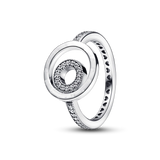 925 Silver Star Moon Zircon Rings - Wedding Engagement Jewelry