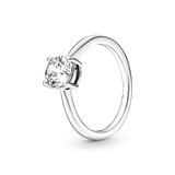 925 Silver Star Moon Zircon Rings - Wedding Engagement Jewelry