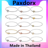 S925 Silver Heart Chain for Pando Bracelet DIY Jewelry