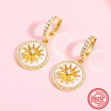 S925 Silver Eight-point Star Ear Jewelry Drop Earrings