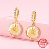S925 Silver Eight-point Star Ear Jewelry Drop Earrings