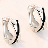 Sterling Silver 10MM Braided Earrings for Women