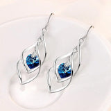 S925 Zircon Drop Earrings Wedding Jewelry