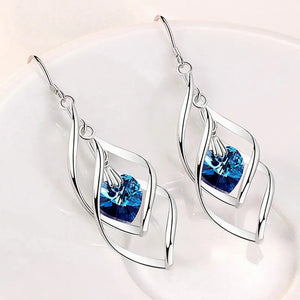S925 Zircon Drop Earrings Wedding Jewelry