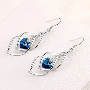 S925 Zircon Drop Earrings Wedding Jewelry