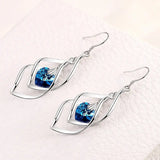 S925 Zircon Drop Earrings Wedding Jewelry