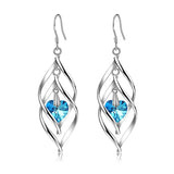 S925 Zircon Drop Earrings Wedding Jewelry