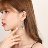 S925 Zircon Drop Earrings Wedding Jewelry