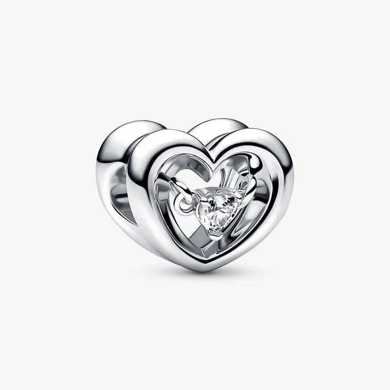 925 Silver Chinese Year Series Heart Earrings Bracelet Gift