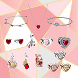 S925 Sterling Silver Mahjong Pendant Star Earrings Bracelet Gift