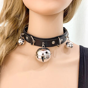 Sexy Punk Street Shot Nightclub Bell Collar Exaggerated Choker Necklace