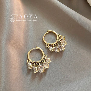 Zircon Pendant Earrings Set for Women