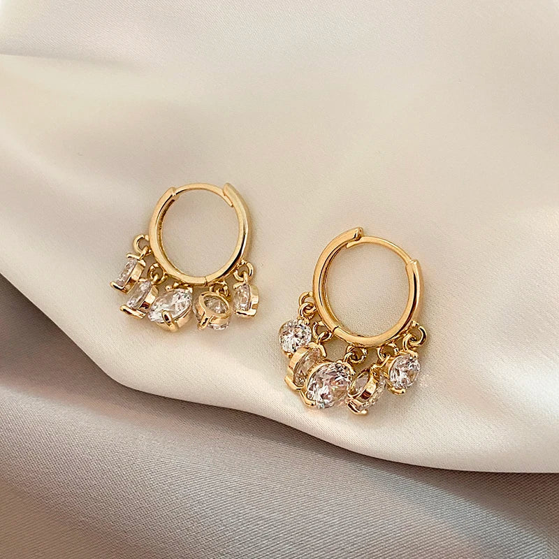 Zircon Pendant Earrings Set for Women