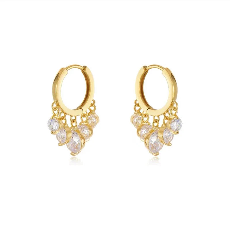 Zircon Pendant Earrings Set for Women