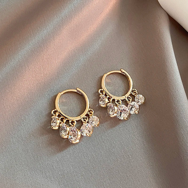 Zircon Pendant Earrings Set for Women