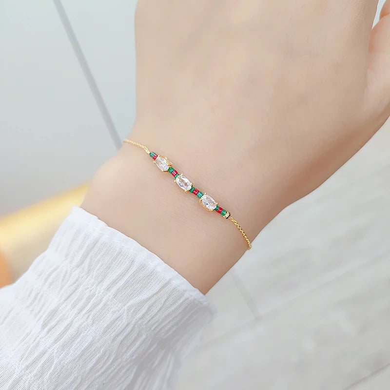 Boho Charm Rice Bead Bracelet for Couple Jewelry
