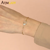 925 Silver CZ Lobster Clasp Bracelet