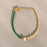 Faceted Beads Bracelets Natural Stone Beaded Bracelets Pearl Charm Bracelets