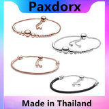 Snake Bone Ball Bracelet S925 Sterling Silver Bangle