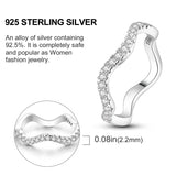 Sparkling Timeliness Pave Finger Ring 925 Sterling Silver Fine Engagement
