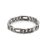 Men's Stainless Steel Personalized Pattern Bracelet Punk Chain Jewelry