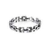 Men's Stainless Steel Personalized Pattern Bracelet Punk Chain Jewelry