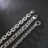 Men's Stainless Steel Personalized Pattern Bracelet Punk Chain Jewelry