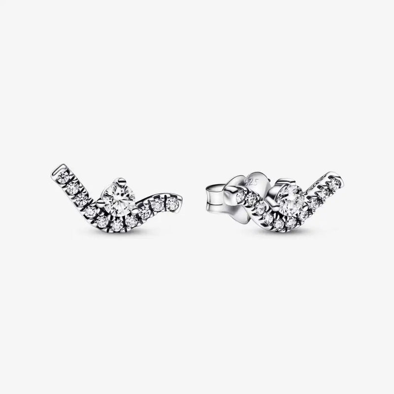 Sterling Silver S925 Valentine Love Necklace Heart Earrings Gift Set