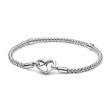 Heart Lock Stud Necklace Bracelet DIY Jewelry