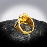 925 Silver Enamel Flower Zircon Women's Ring