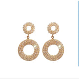 925 Silver Crystal Austrian Rhinestone Earrings Jewelry