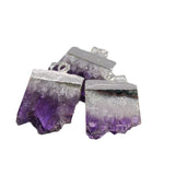 Purple Amethyst Crystal Druzy Pendant Necklace