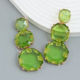 Resin Geometric Dangle Earrings for Women