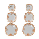 Resin Geometric Dangle Earrings for Women
