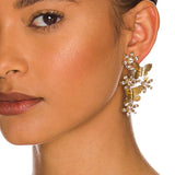 Sweet Flower Butterfly Woman Earrings Jewelry