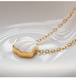Ocean Shell Stainless Steel Necklace Love Pendant Women's Choker