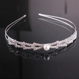 Pearl Hairbands Rhinestone Head Band Bridal Headwear Hair Jewelry