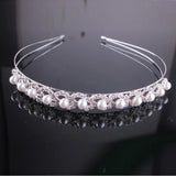 Pearl Hairbands Rhinestone Head Band Bridal Headwear Hair Jewelry