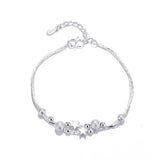 S925 Sterling Silver Star Double Bracelets For Women Wedding