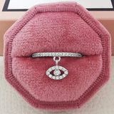 Snake Heart Silver Couple Ring For Women Dating Love Christmas Gift