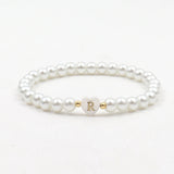 Heart Letter Beaded Bracelet Initial Women Jewelry Gift