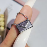 Envelop Love Letter Silver Necklace for Women X6229